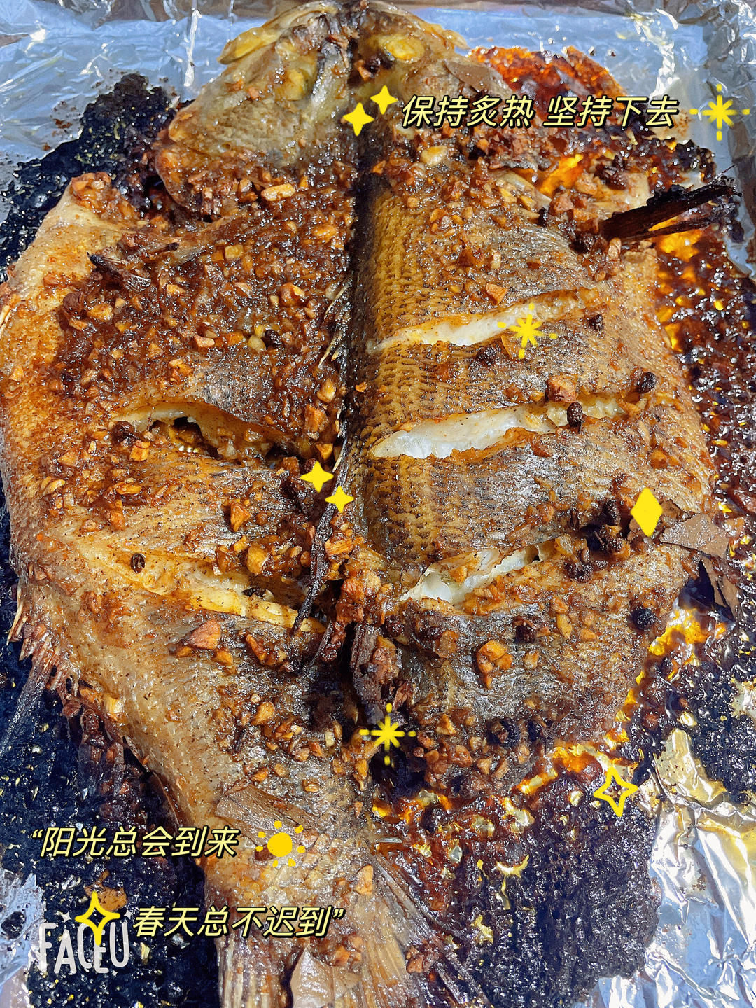 超简单的烤鲈鱼🐟