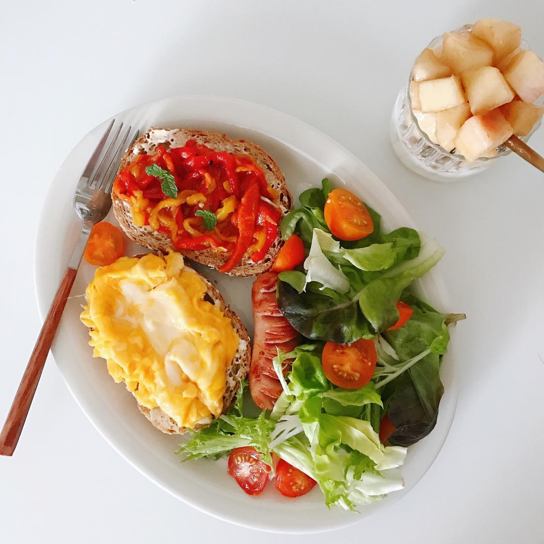 意式烤彩椒^夏日轻食^