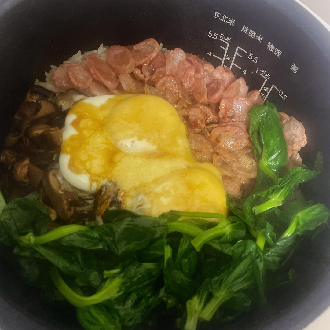 【电饭煲腊肠煲仔饭】