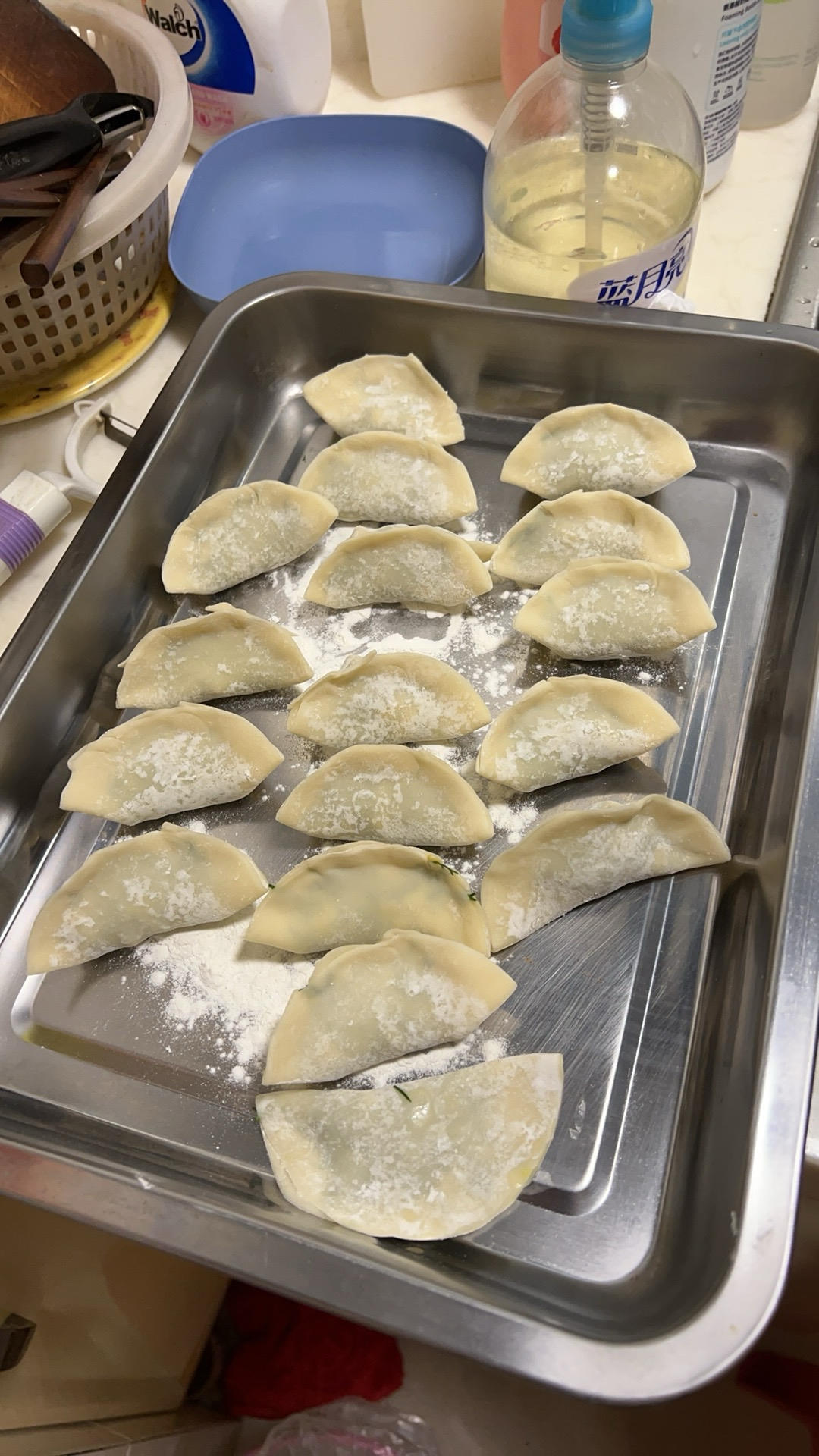 试做两个配方，终于摸索到了餐厅级别的茴香鸡蛋素饺子