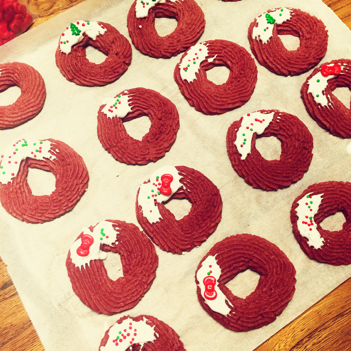 【圣诞】花环小曲奇 Christmas Wreath