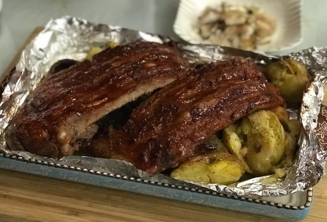 做过 美式烤肋排 李锦记叉烧酱 排骨酱 蜂蜜