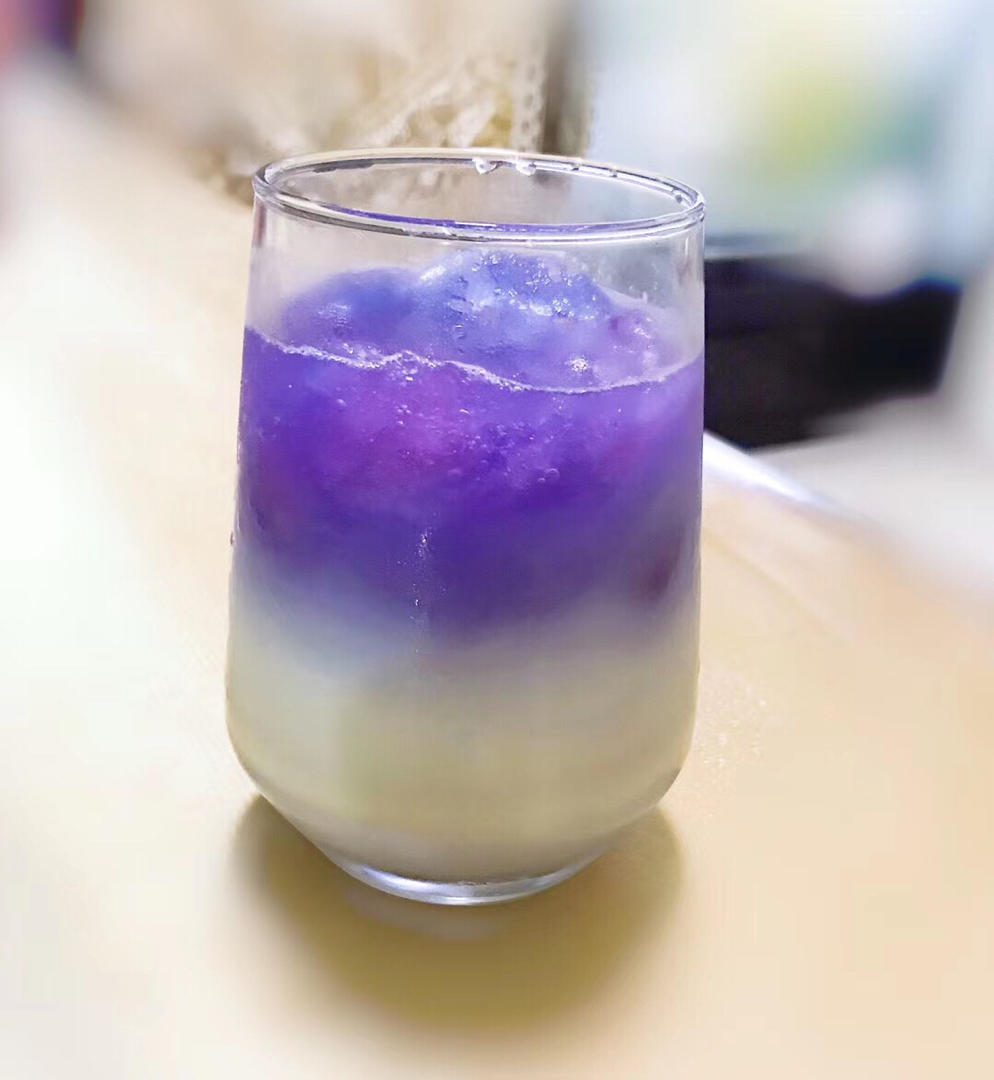 曦玥-xue做的梦幻蓝蝴蝶,蝶豆花 饮品配方做法梦幻
