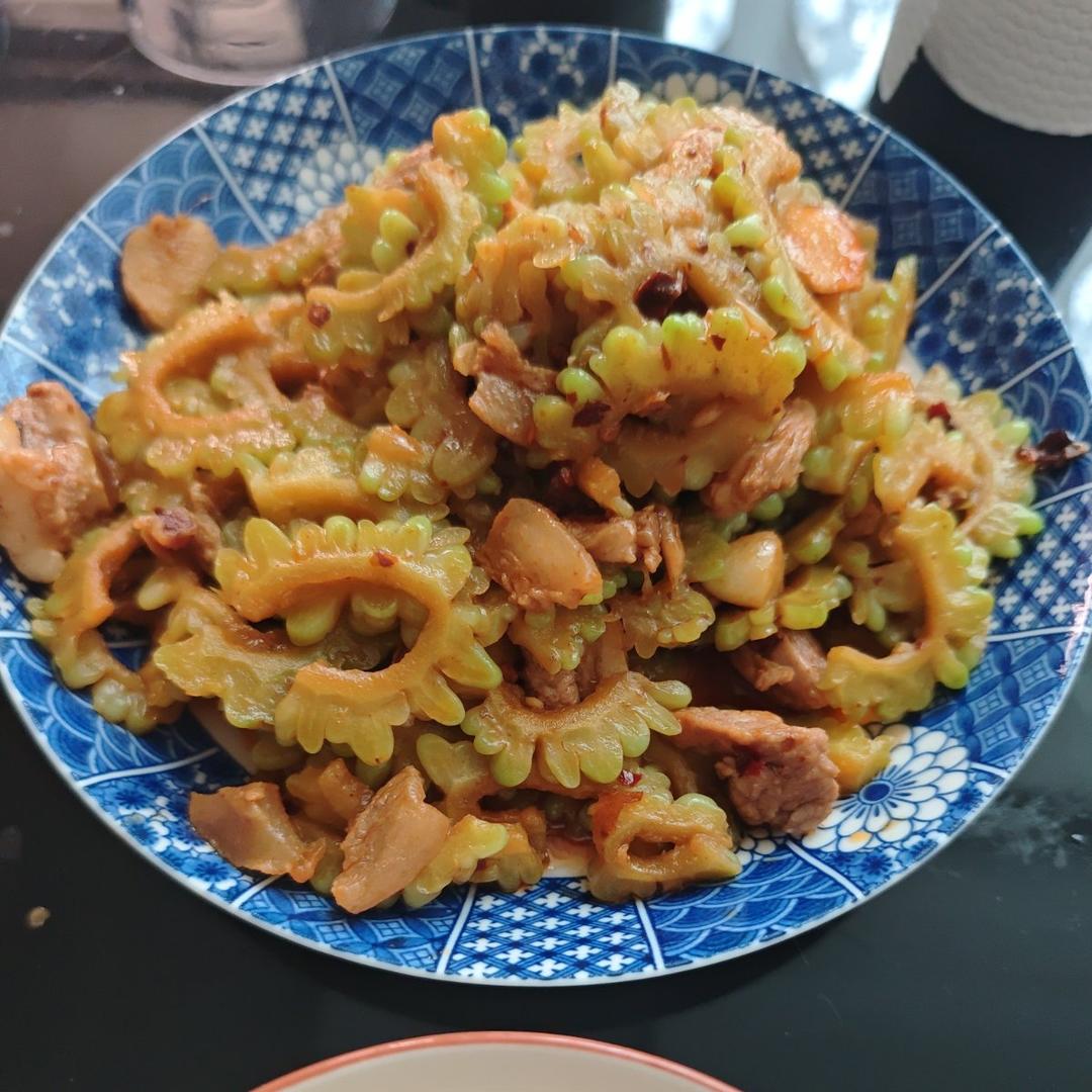 豆豉苦瓜炒肉
