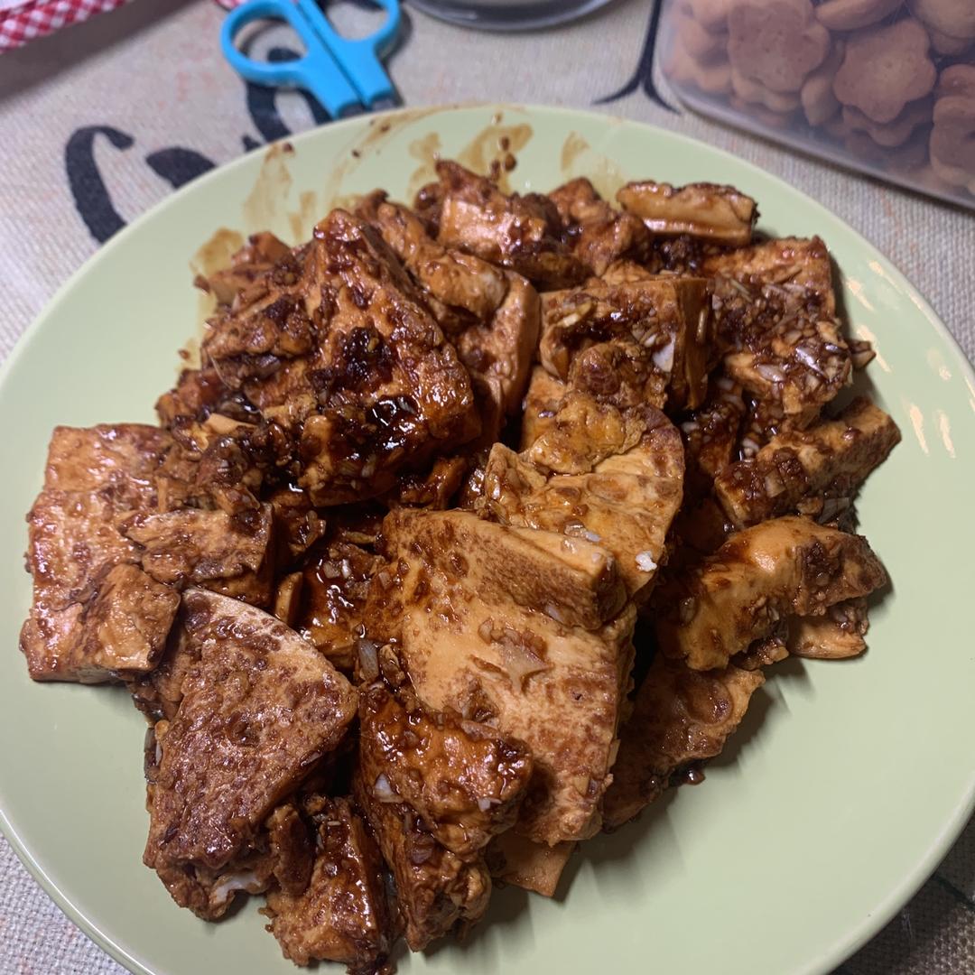 蚝油嫩豆腐