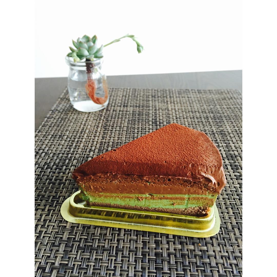 抹茶生巧慕斯蛋糕