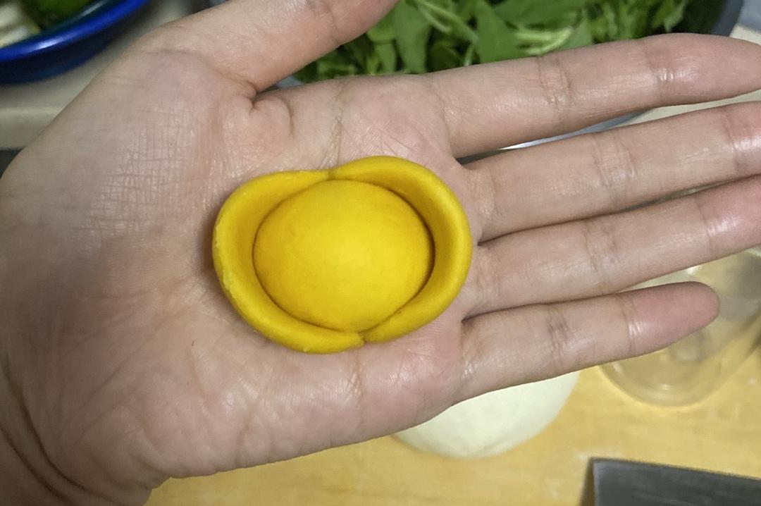 不一样的南瓜金元宝馒头