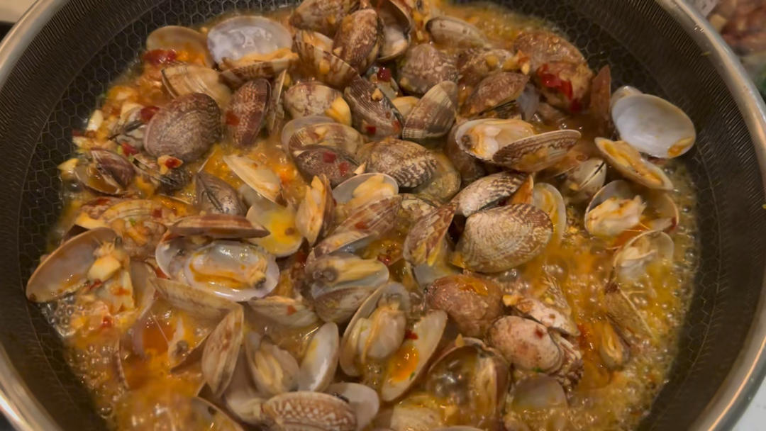 家常蒜蓉花甲（蛤蜊）蒜蓉花蛤饭店口感