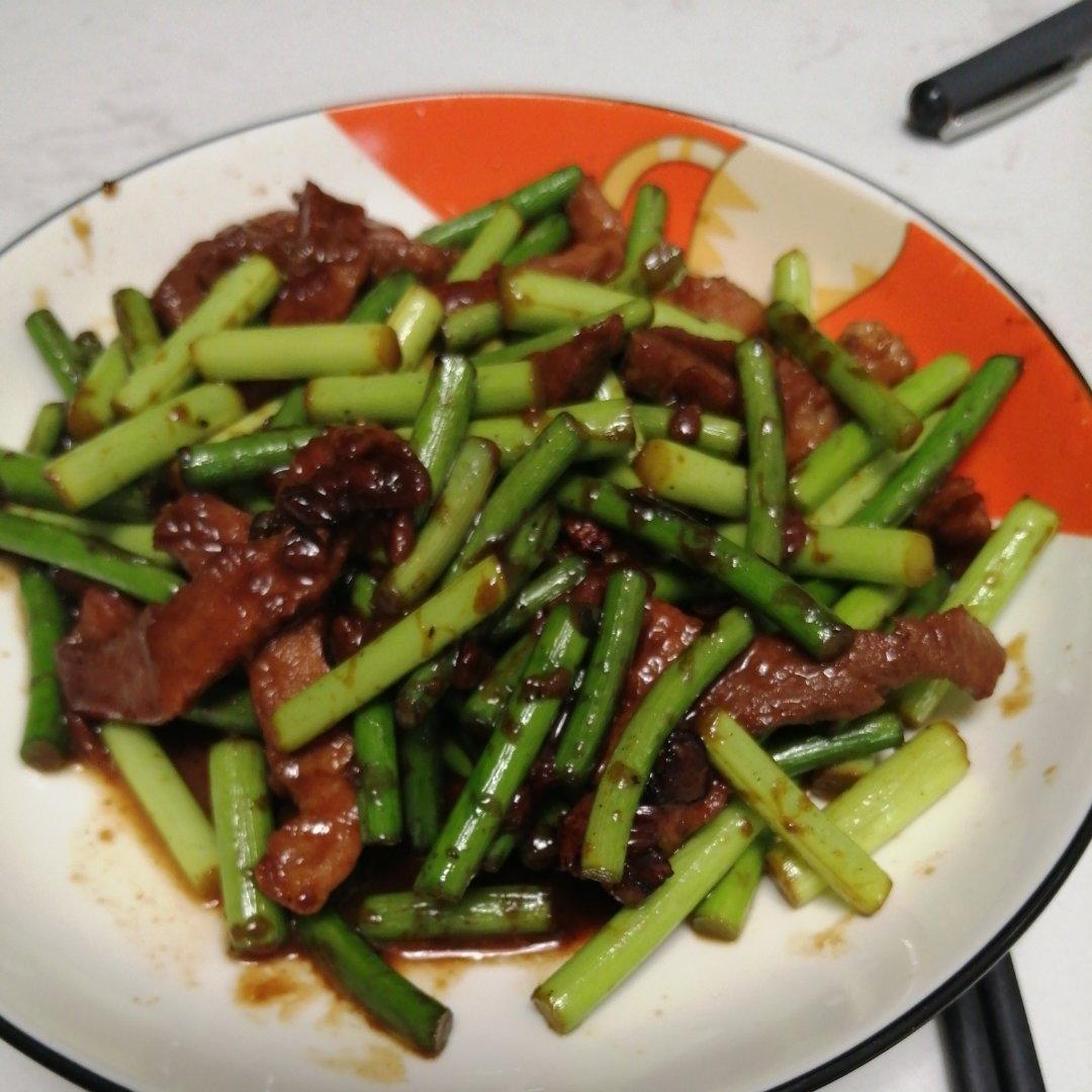 蒜薹炒肉丝