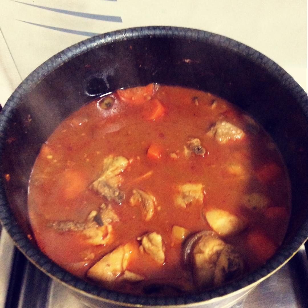 韩式辣炒鸡肉汤