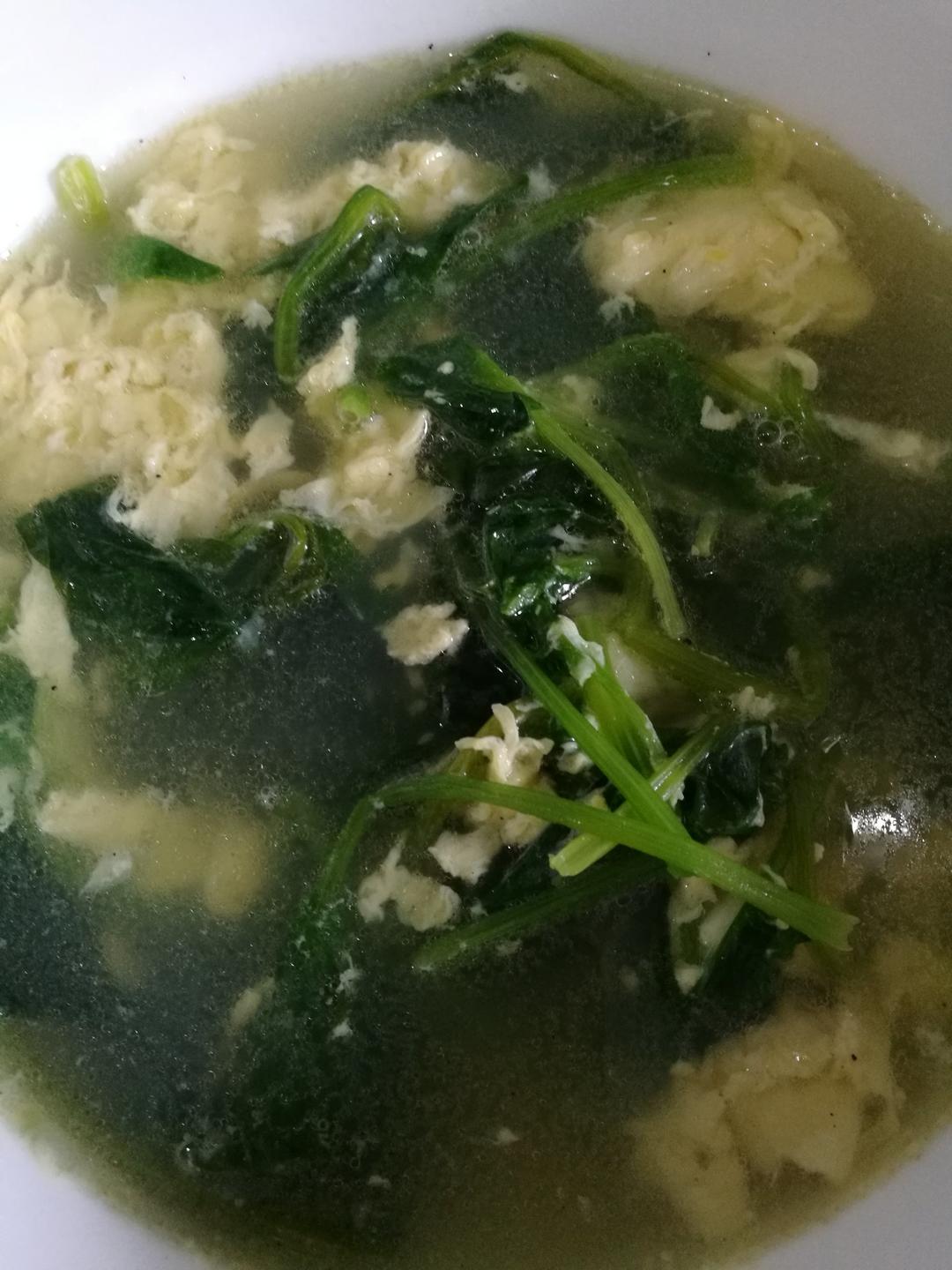 醇浓菠菜鸡蛋汤