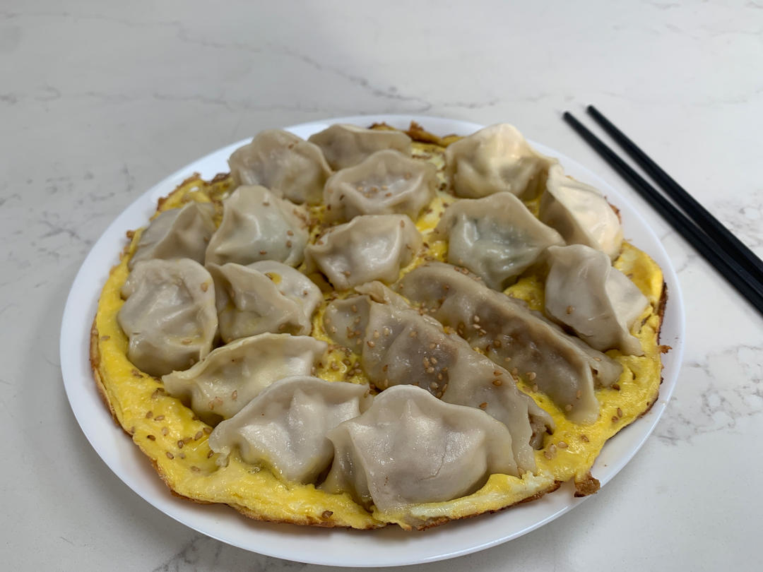 现包现煎抱蛋煎饺&附煎饺的包法
