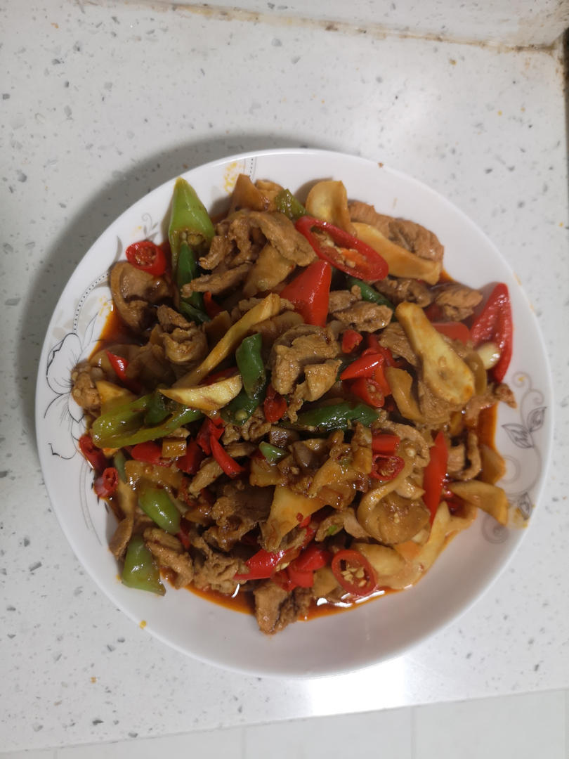 肉炒杏鲍菇