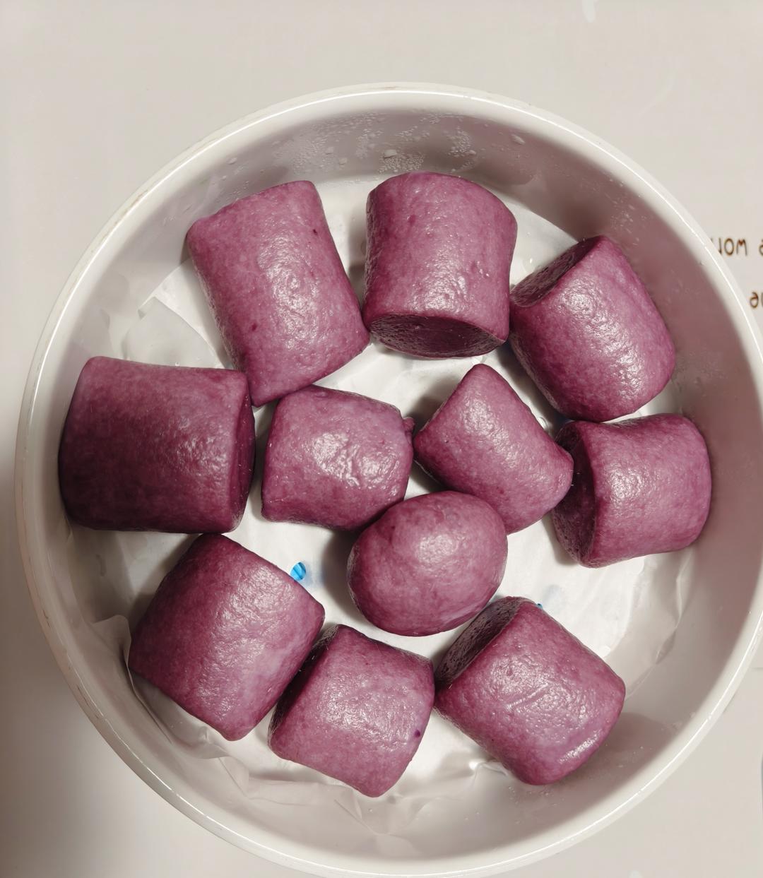 奶香紫薯馒头（一次性发酵）