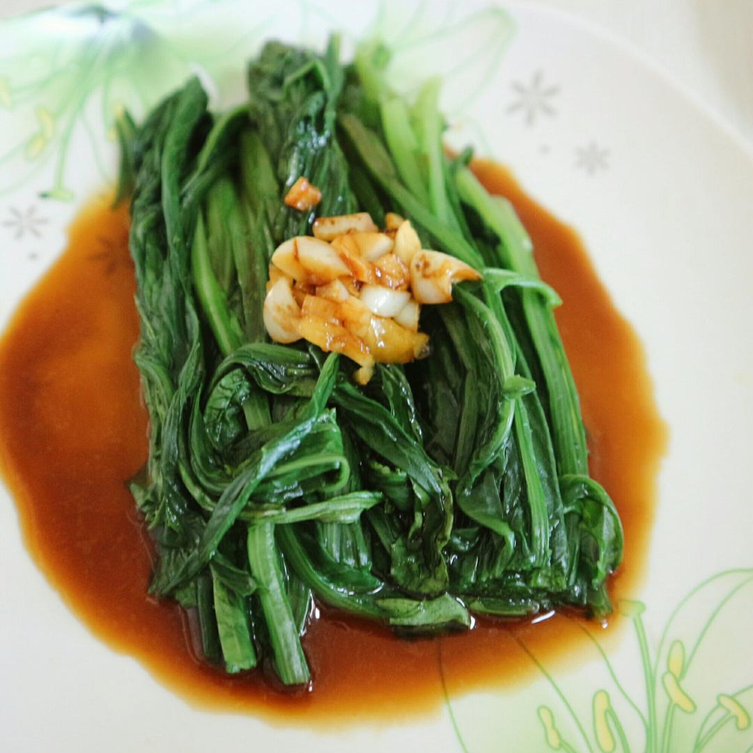 白灼油麦菜