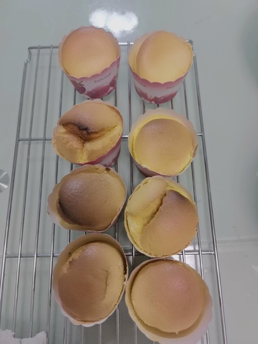 纸杯蛋糕 8寸戚风蛋糕的量