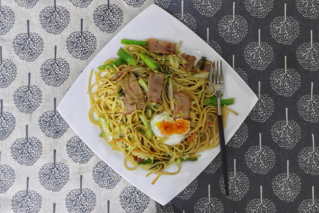 溏心蛋海苔酱油炒面【食材包操作说明】