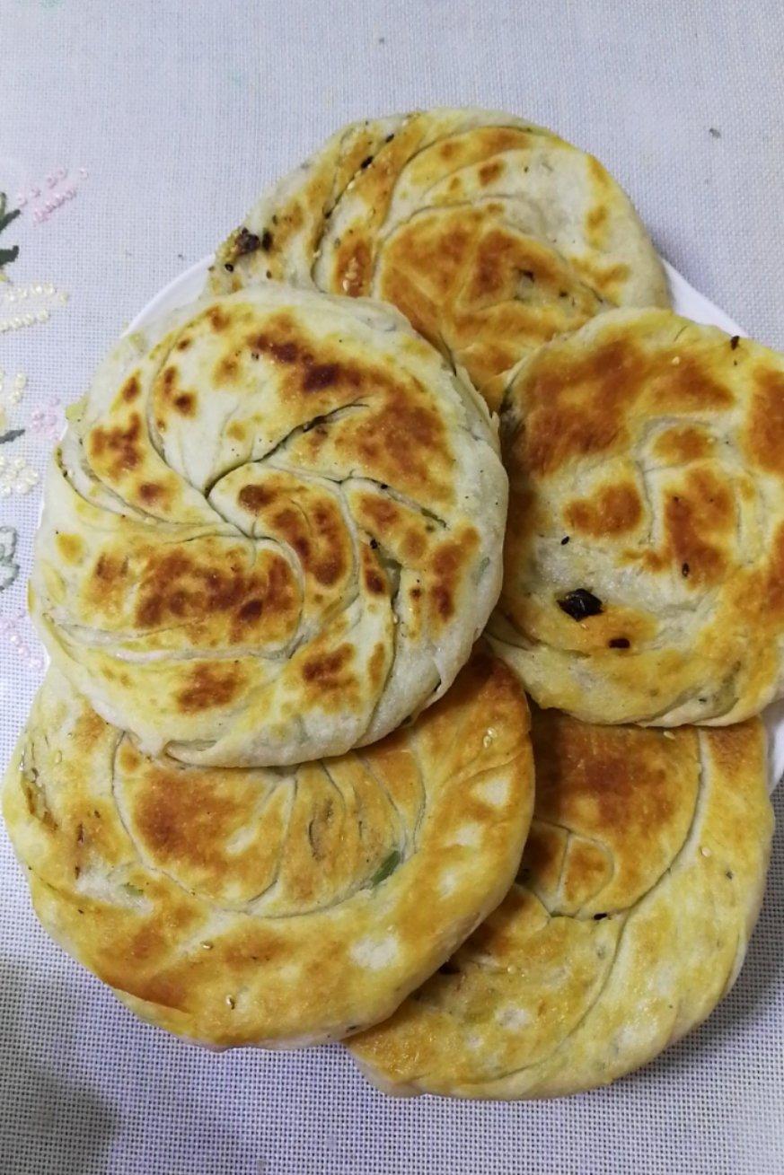 葱花手抓饼