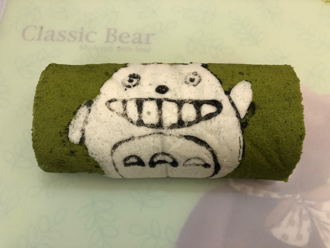 抹茶波点（条纹）蛋糕卷