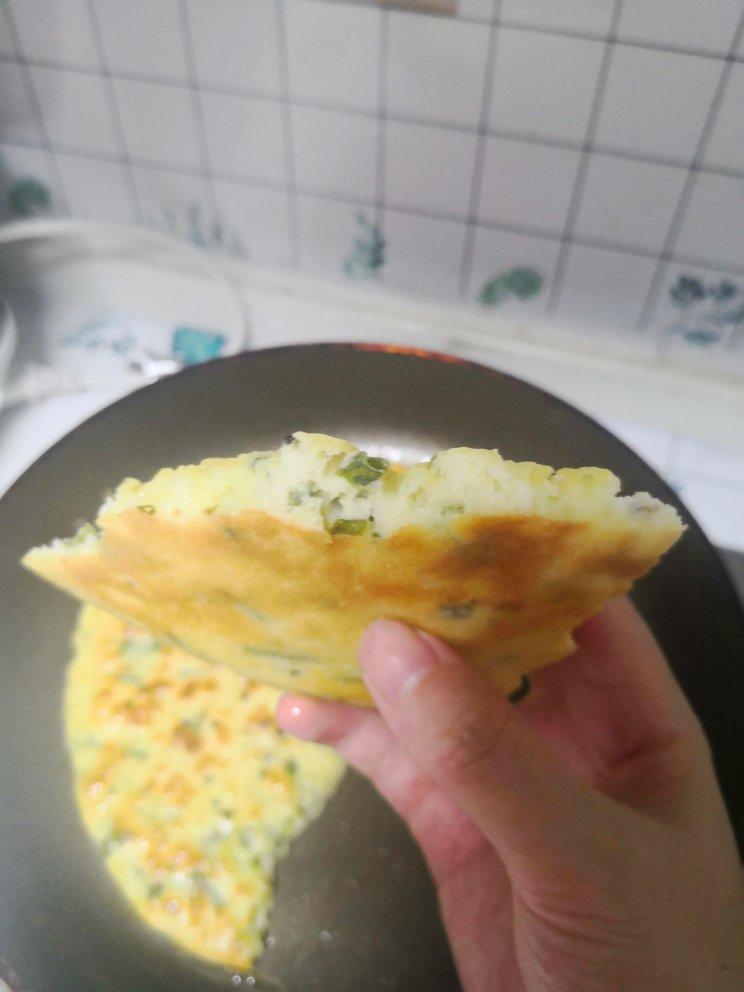 手不沾面做发面大饼