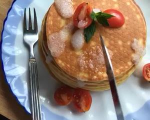 松饼pancake美式煎饼🥞软软的好好吃的做法 步骤11