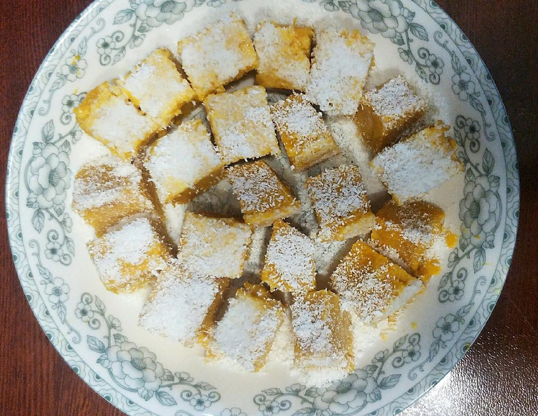 南瓜椰蓉小方糕