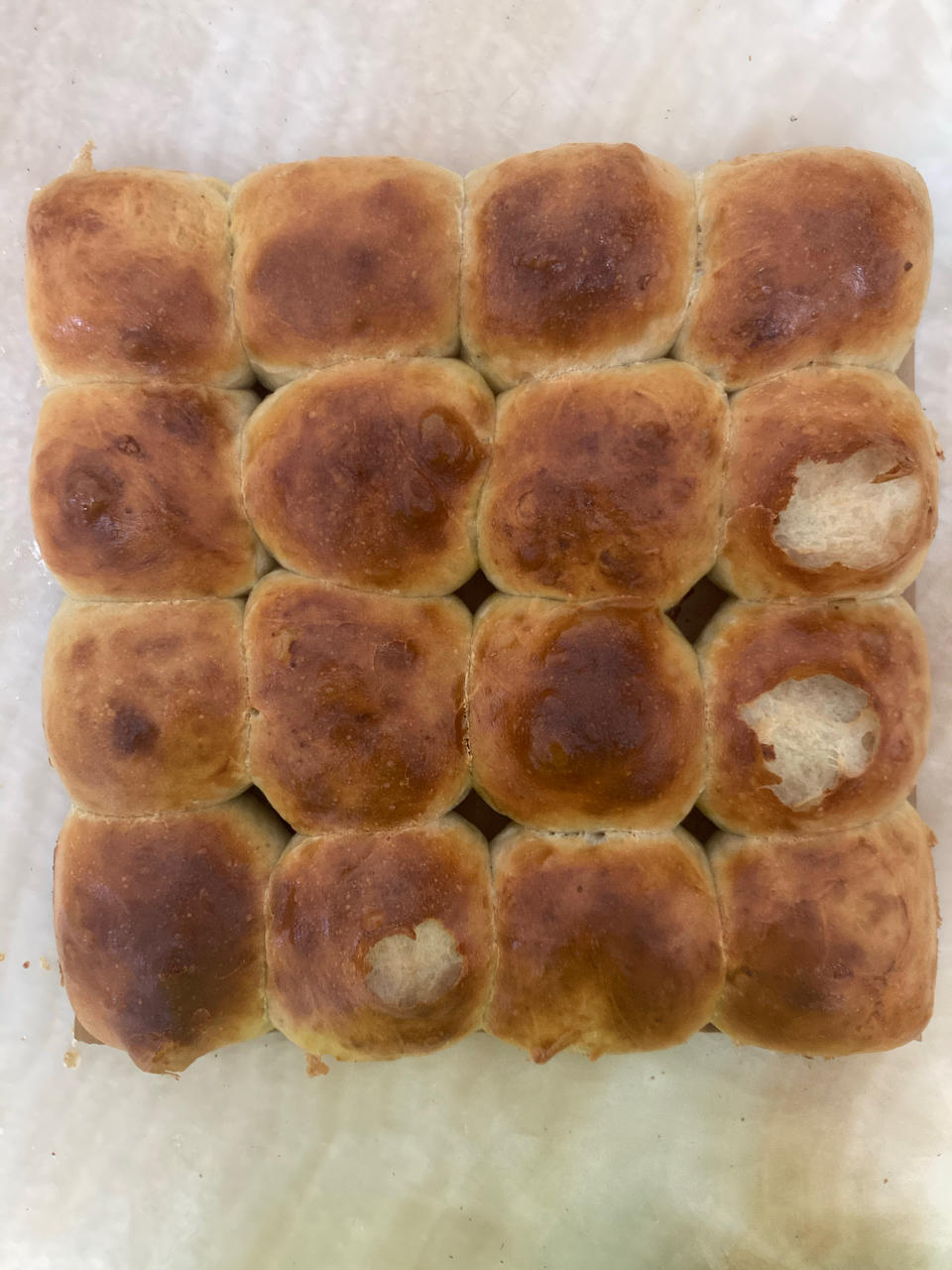 香甜松软的香蕉餐包