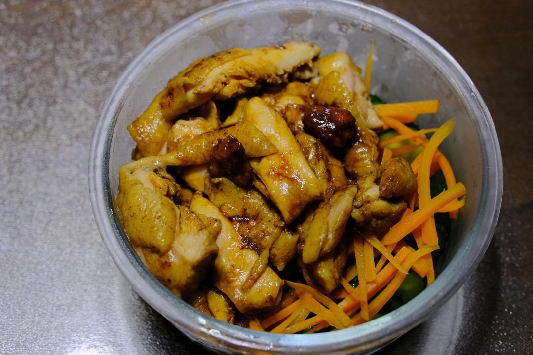 不放一滴油的照烧鸡腿饭