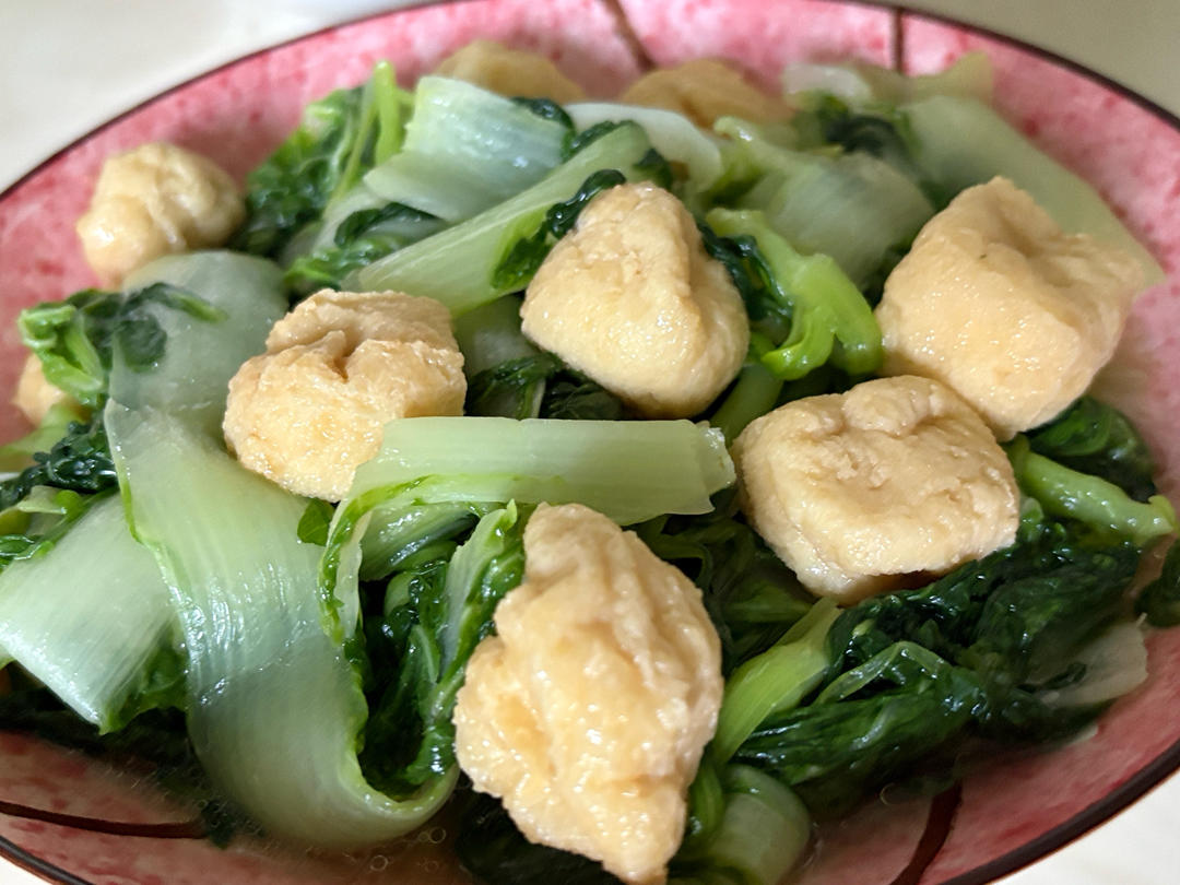 豆皮炒杭白菜