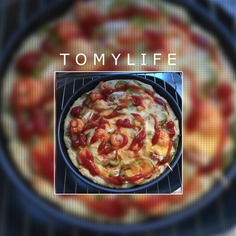 鲜虾培根薄披萨—海氏烤箱定制