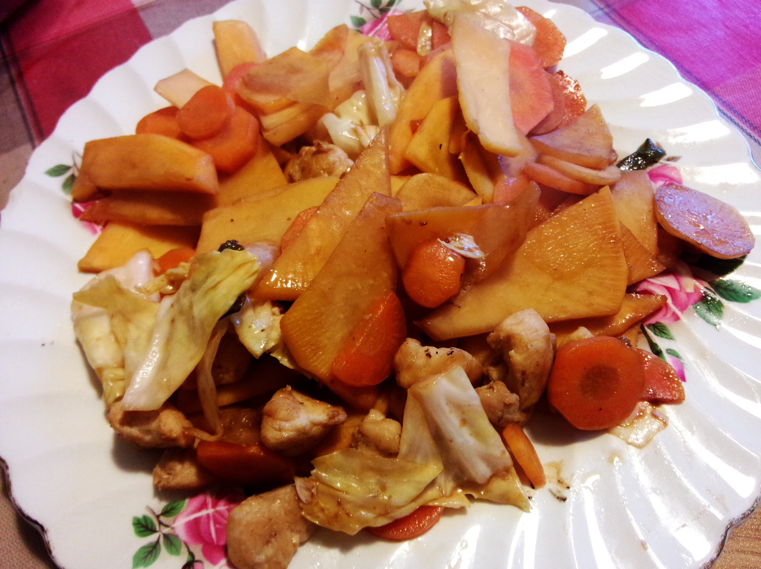 泡菜炒肉丝