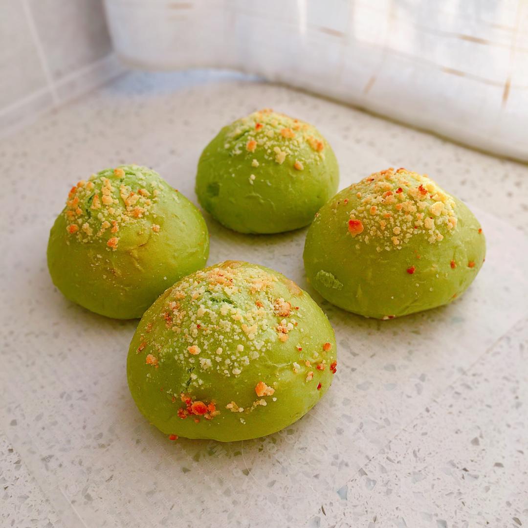 斑斓杏酥包的做法