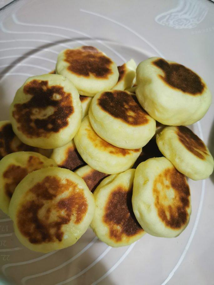 平底锅烙出来的·养胃山药饼·小面包