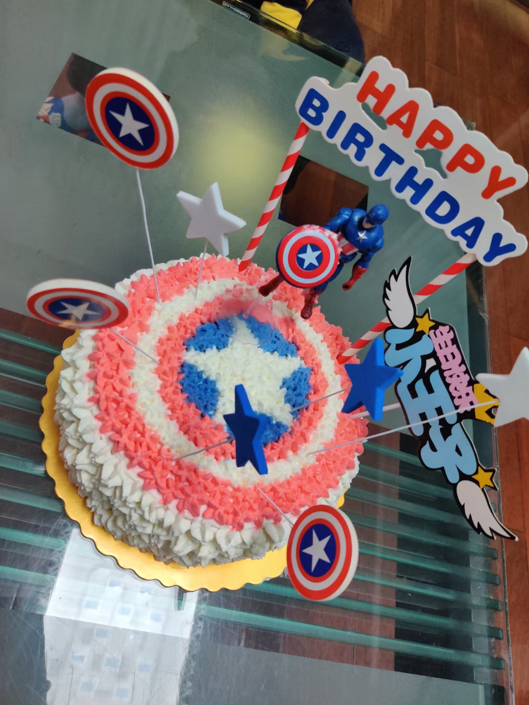 美国队长生日蛋糕