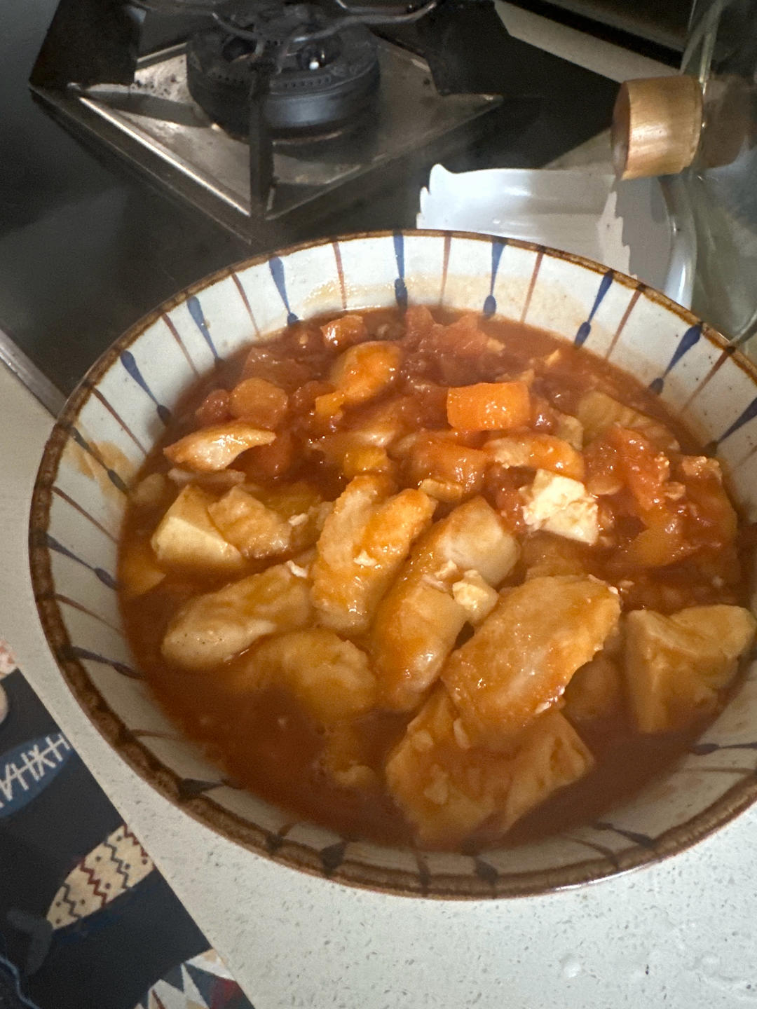 番茄鱼巴沙鱼（也可以用番茄龙利鱼），番茄酱汁超浓郁，营养又下饭！