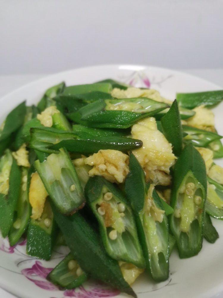 低脂低卡，简单易做的秋葵炒鸡蛋