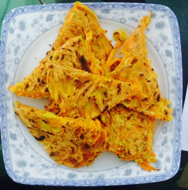 胡萝卜丝鸡蛋饼