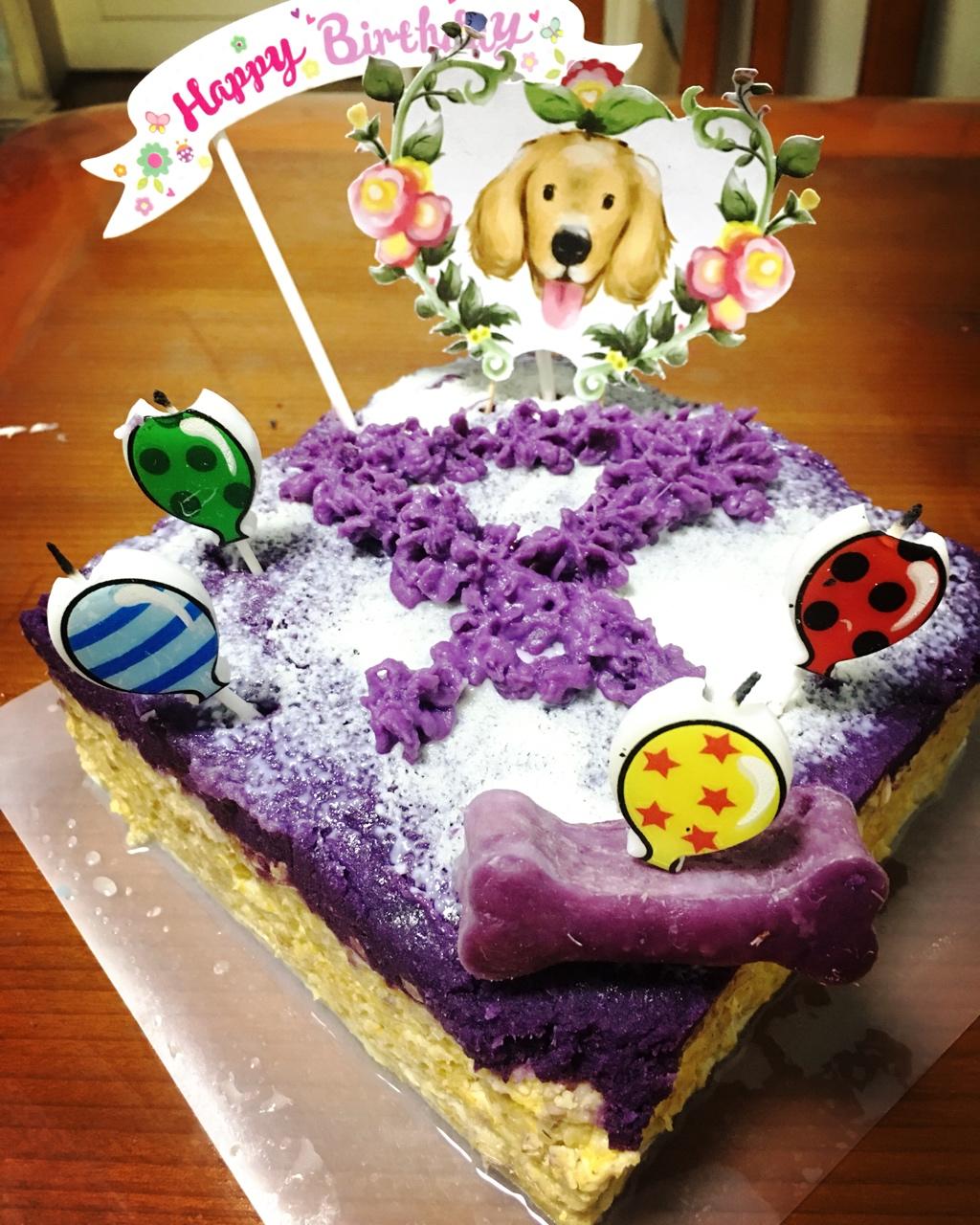 狗狗生日蛋糕（纯天然无色素无面粉）