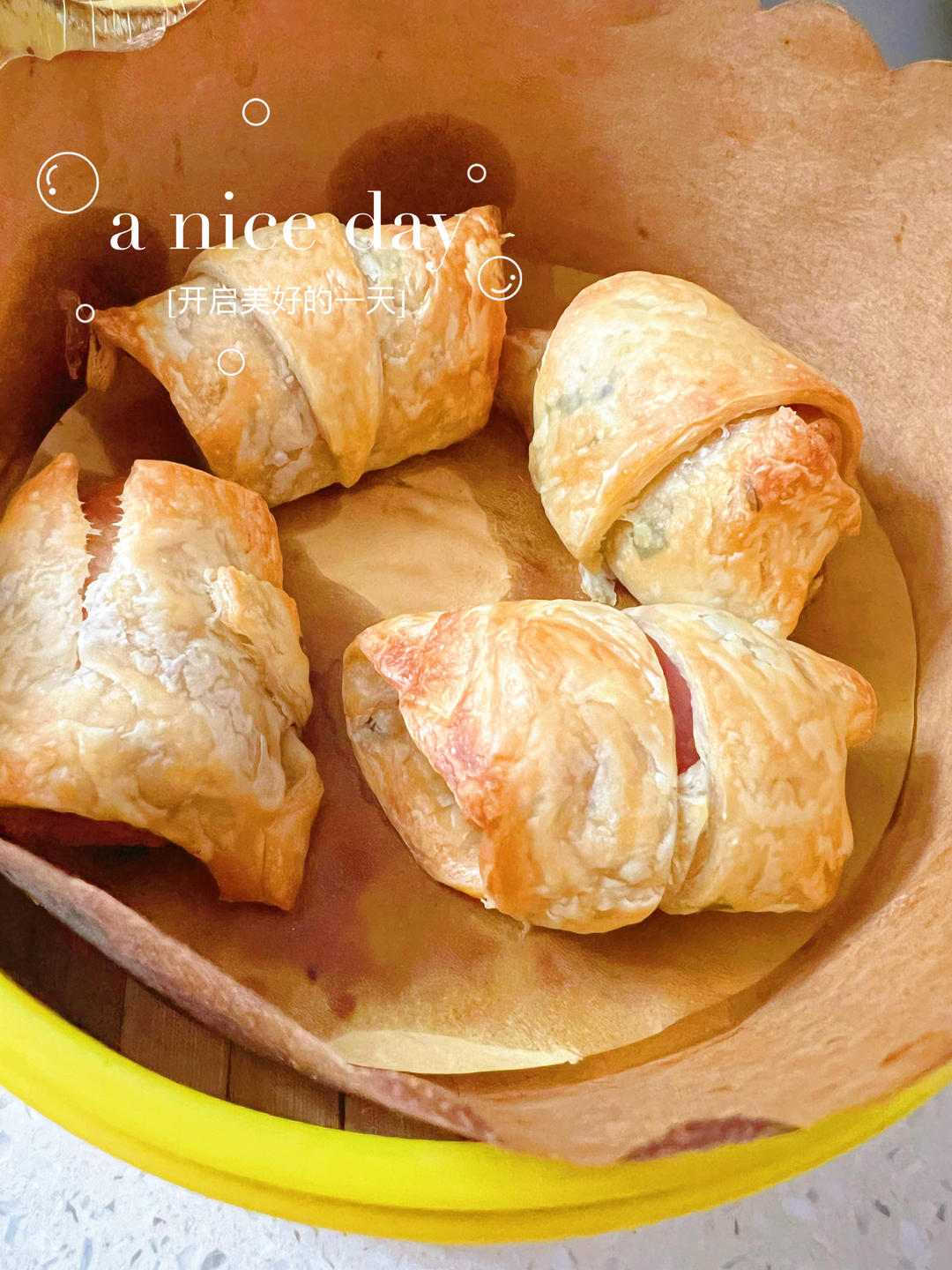 【宝宝辅食】迷你可颂🥐空气炸锅版的做法