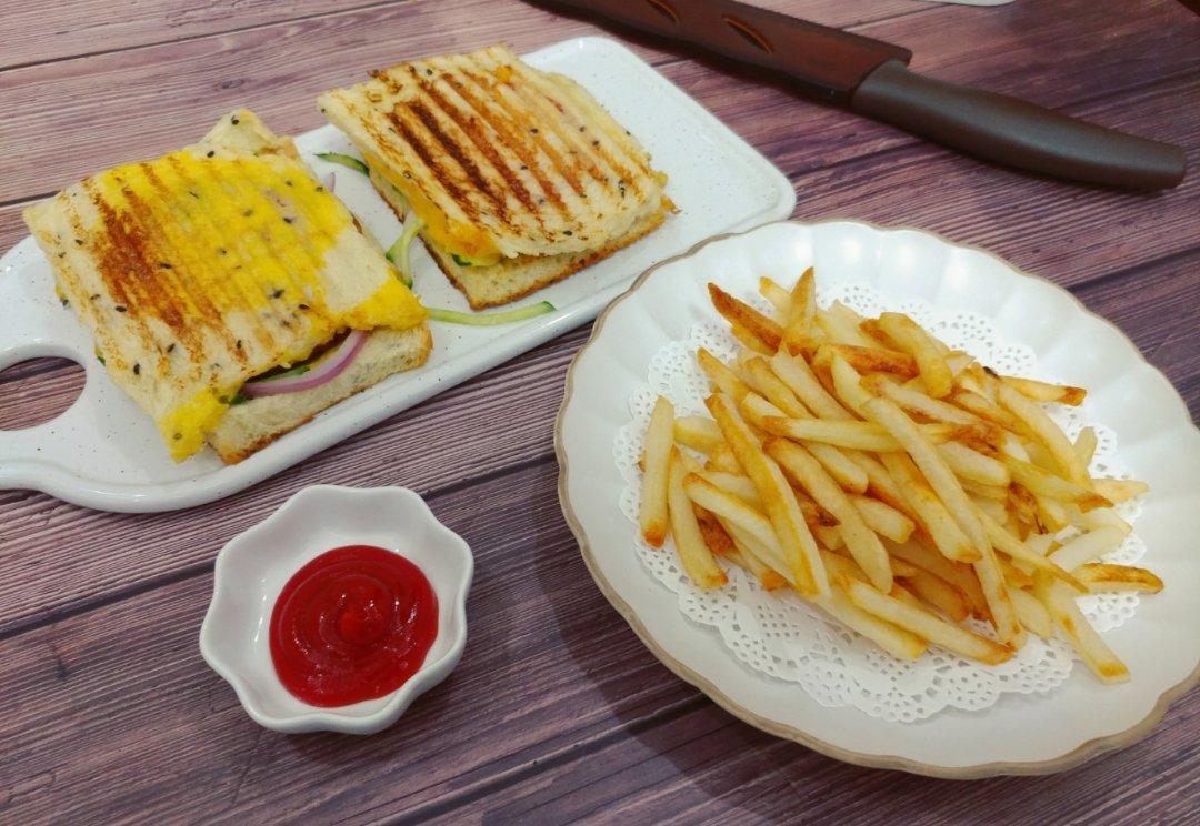 可乐妈教你做【流心芝士帕尼尼】