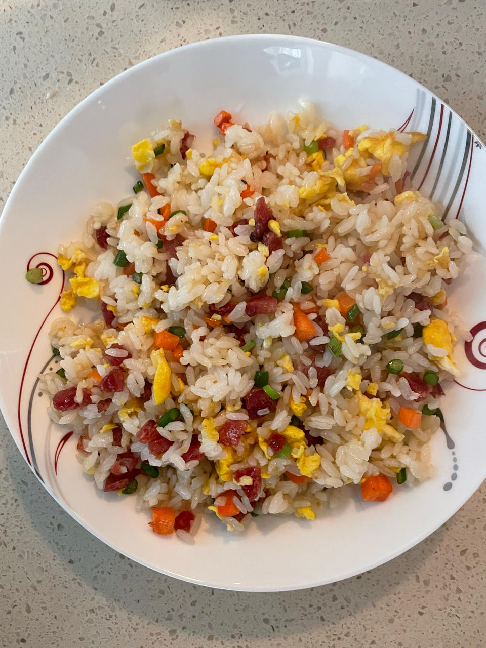 腊肠炒饭