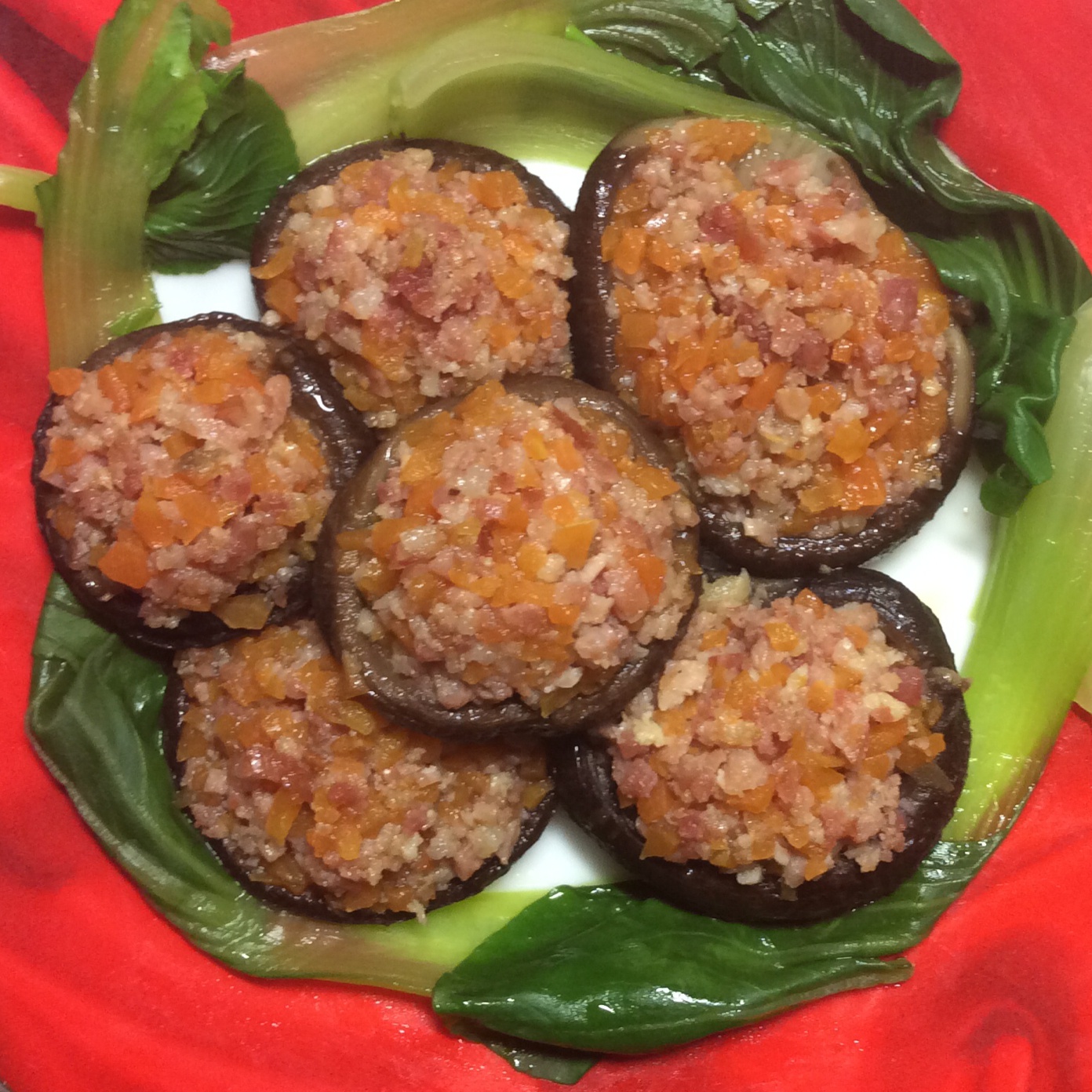 肉末酿香菇