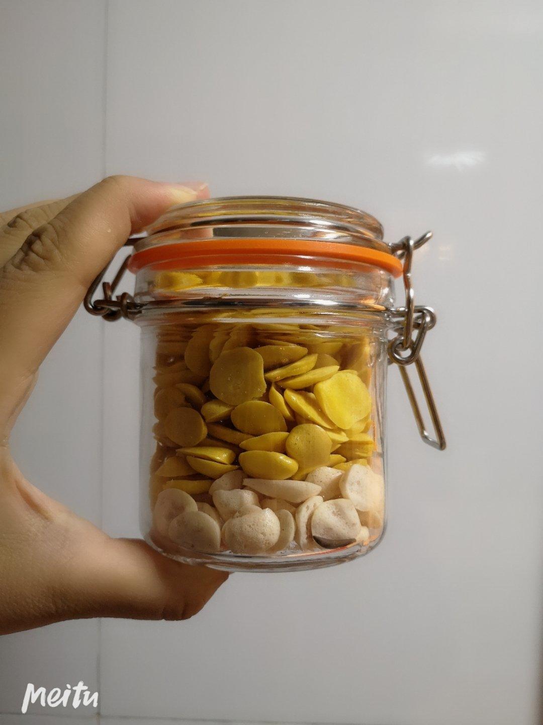 无奶粉香蕉酸奶蛋黄溶豆