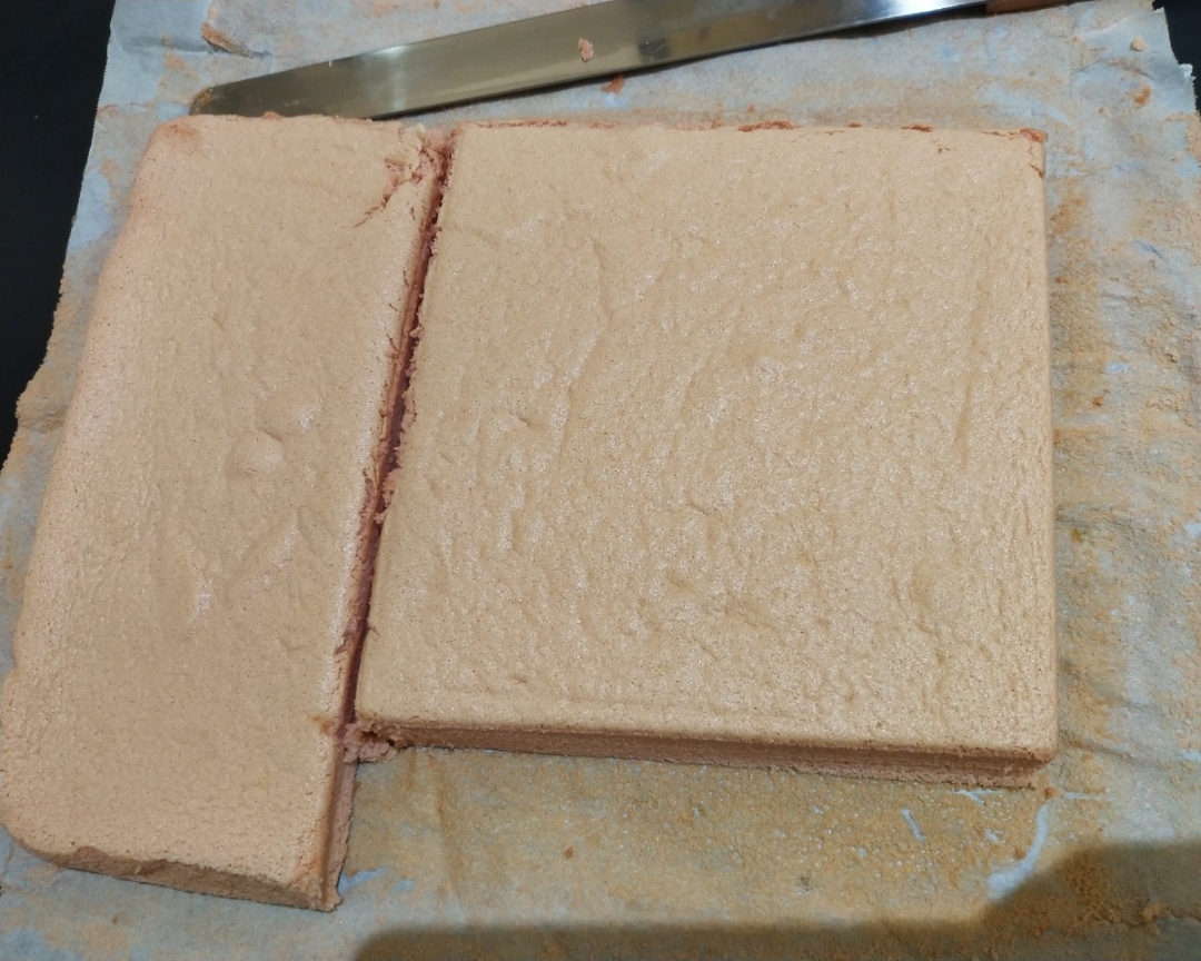 芒果慕斯蛋糕（8寸方形加高慕斯圈）的做法 步骤15