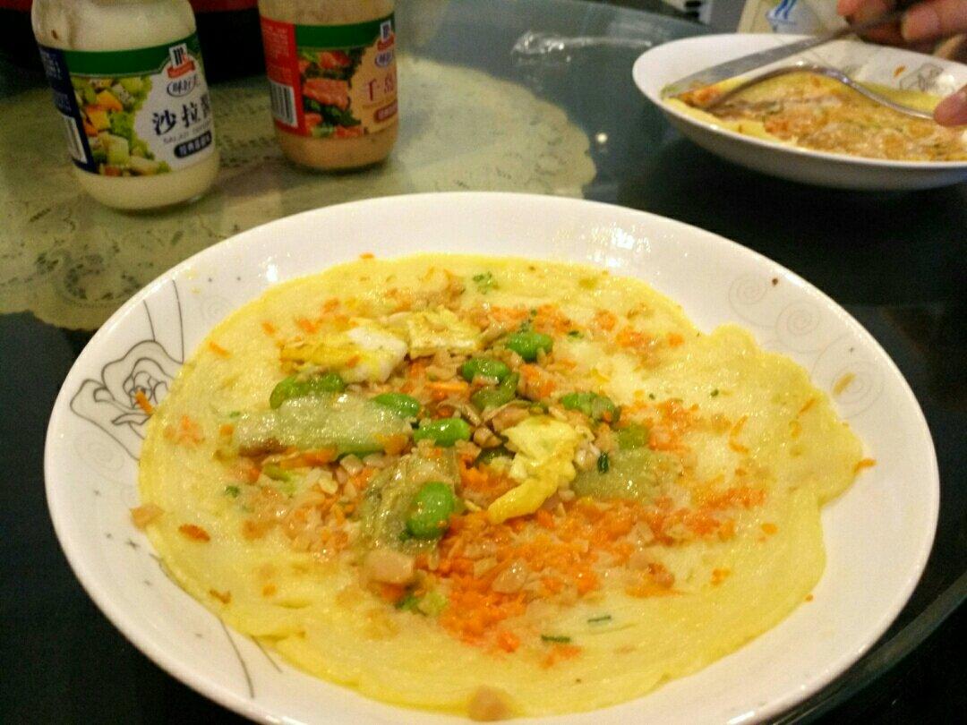 快速早餐鸡蛋葱花饼