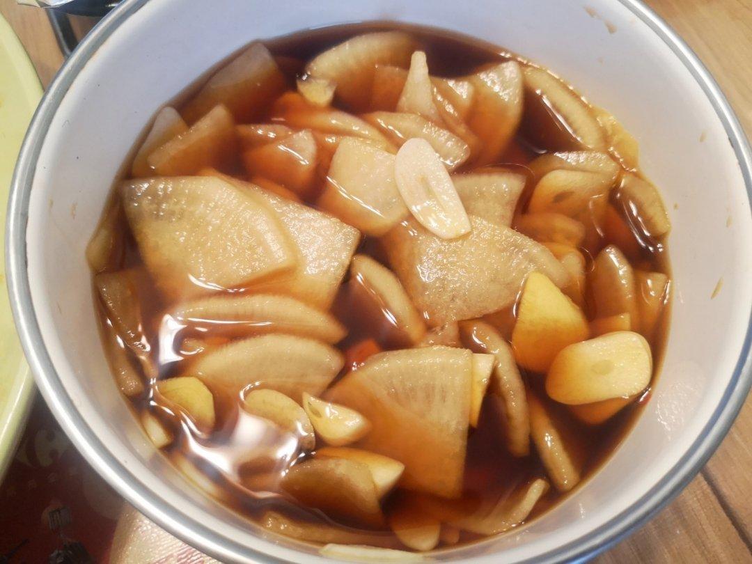 酸甜爽口白萝卜咸菜