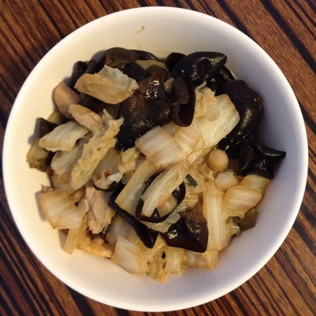 木耳白菜炒肉片