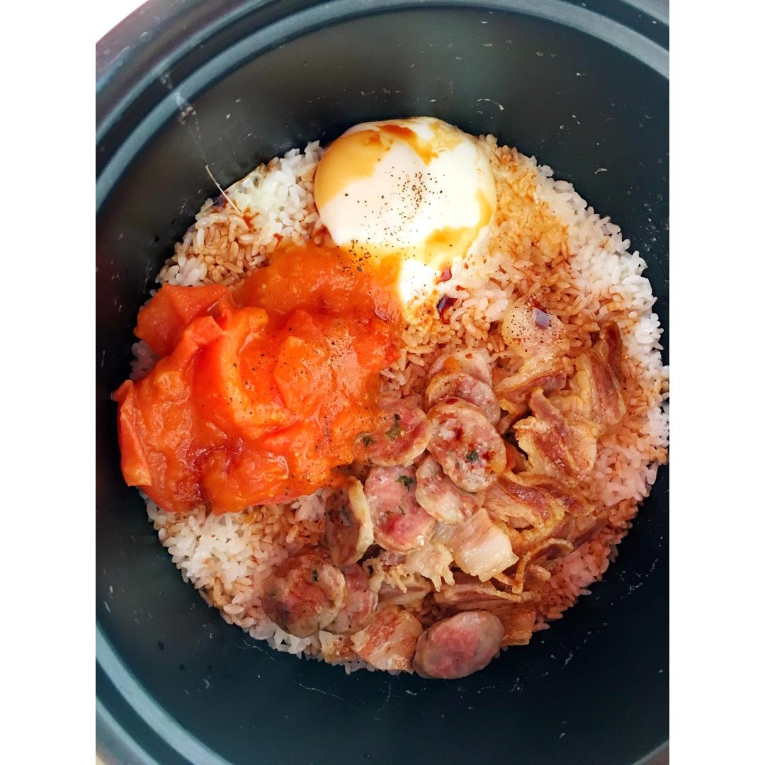 电饭煲 电饭锅煲仔饭 逗比angela做的电饭锅煲仔饭 逗比angela