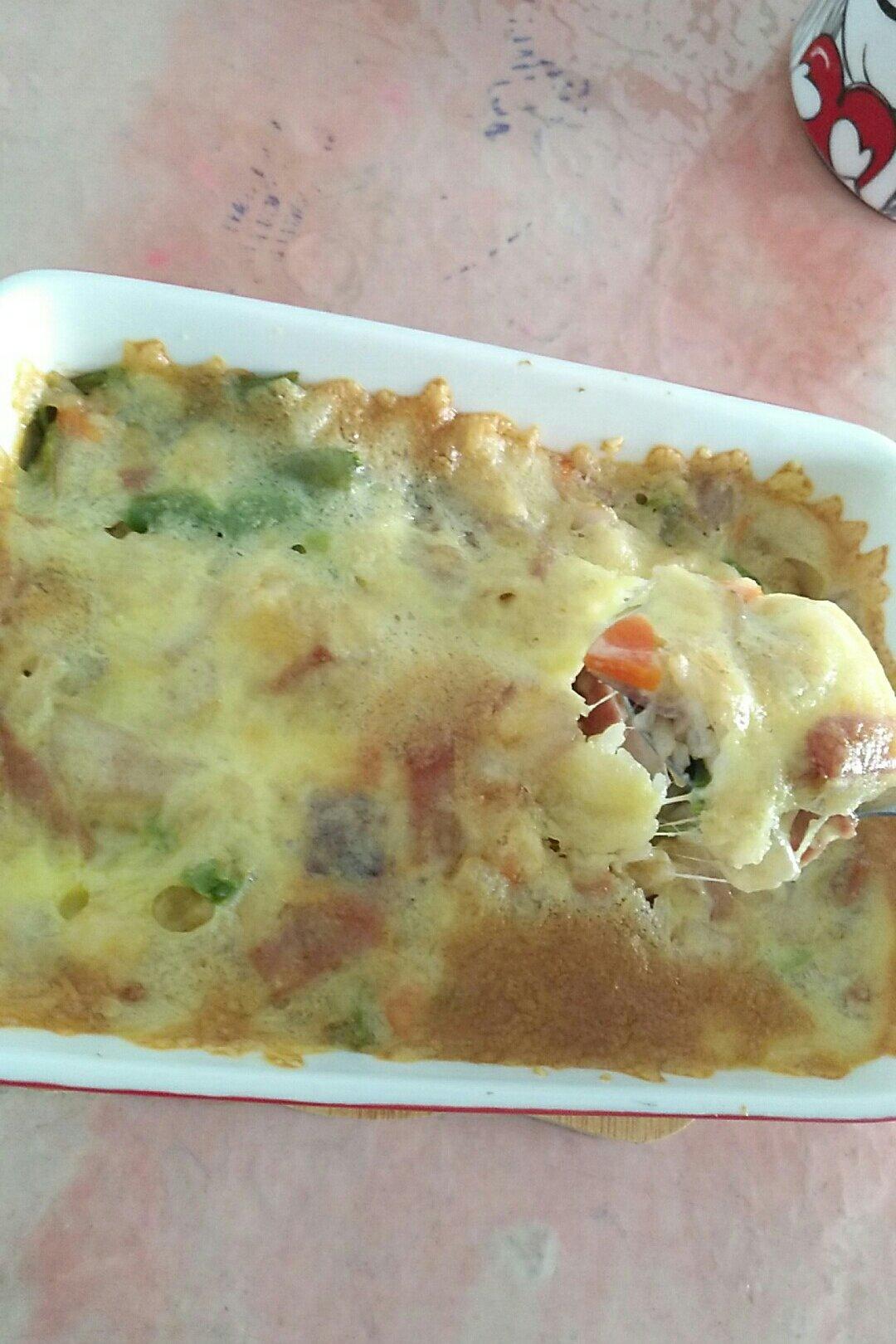 培根芝士焗饭