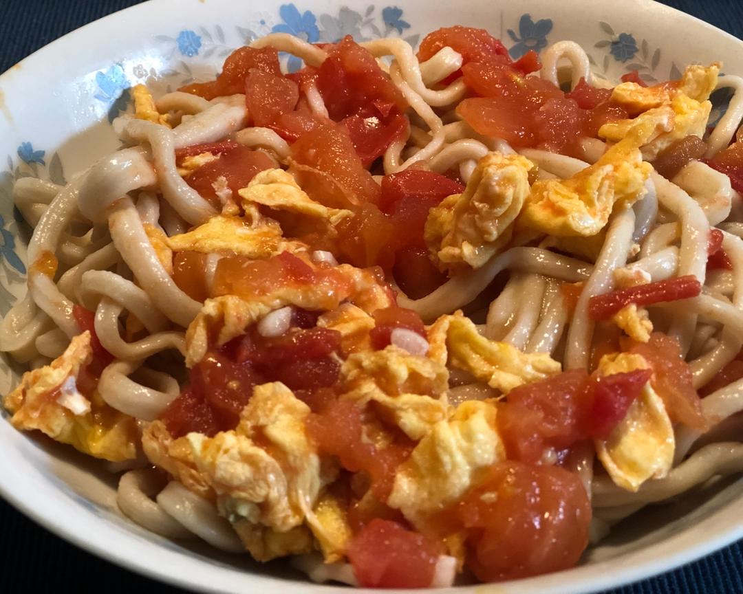 鸡蛋西红柿拉条子